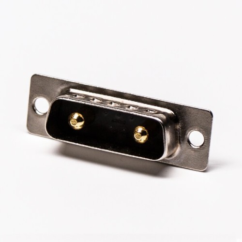 D SUB 7w2 Power Connector Male Straight Solder Type for Cable with Staking D SUB 7w2 Power Connector Male Straight Solder Type for Cable with Staking