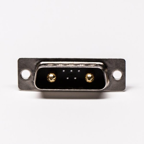 D SUB 7w2 Power Connector Male Straight Solder Type for Cable with Staking D SUB 7w2 Power Connector Male Straight Solder Type for Cable with Staking