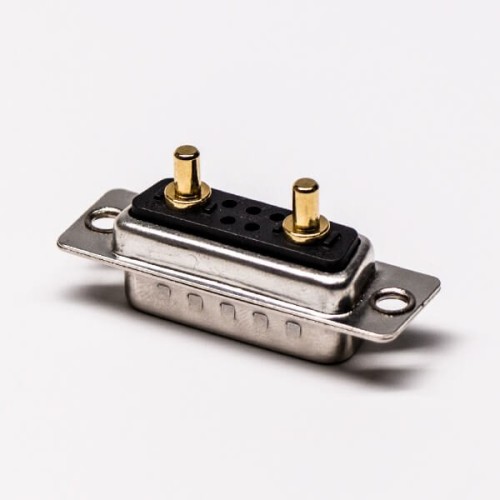 D SUB 7w2 Power Connector Male Straight Solder Type for Cable with Staking D SUB 7w2 Power Connector Male Straight Solder Type for Cable with Staking