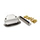 D-sub 8W8 Female Connector Straight Type Solder Type with Machine Pin with Metal Shell D-sub 8W8 Female Connector Straight Type Solder Type with Machine Pin with Metal Shell