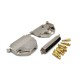 D-sub 8W8 Male Connector Straight Type Solder Type with Machine Pin with Metal Shell D-sub 8W8 Male Connector Straight Type Solder Type with Machine Pin with Metal Shell