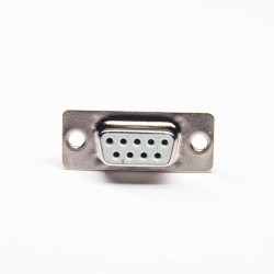 D sub 9 cable Standard Type Zinc Alloy D-sub 9 Pin Male White Insulator Solder Type for Cable 30pcs