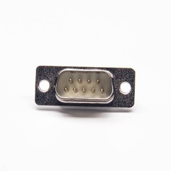 D sub 9 pin cable Male Stamped Pin Solder Type Connector 3pcs