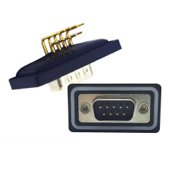D SUB 9Pin Connector Right Angled Male Through Hole Serial Port 9Pin Waterproof