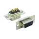 D SUB 9Pin Connector Straight Female Solder Type 9pin RS232 Serial Port 2 Rows Bur D SUB 9Pin Connector Straight Female Solder Type 9pin RS232 Serial Port 2 Rows Bur