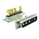 D SUB 9Pin Connector Straight Male Female Solder Type 9pin 9W4 2 Rows High Current D SUB 9Pin Connector Straight Male Female Solder Type 9pin 9W4 2 Rows High Current