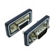 D SUB 9Pin Connector Straight Male Female Through Hole RS232 Serial Port 9Pin Waterproof Solid pin