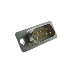 D SUB 9Pin Connector Straight Male Solder Type RS233 Serial Port Solid pin