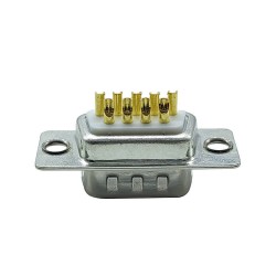 D SUB 9Pin Connector Straight Male Solder Type RS233 Serial Port Solid pin