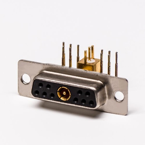 D SUB Coaxial Connector 11W1 Right Angled Solder Type Receptacle For PCB Mount 20pcs D SUB Coaxial Connector 11W1 Right Angled Solder Type Receptacle For PCB Mount 20pcs