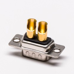 D SUB connector 2W2 Male Power Straight Solder Type For Cable