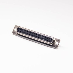 D sub connector 37 pin Standard Type Zinc Alloy D-sub 37 Pin Female Black Insulator Solder Type For Cable 20pcs