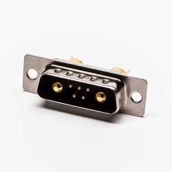 D SUB connector 7W2 Male Power Straight Solder Type For Cable