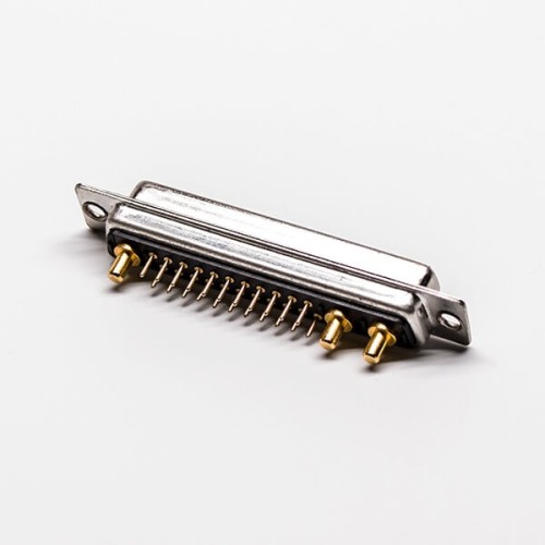 D SUB Connector Female 25W3 Through Hole 180° Staking Type For PCB Mount D SUB Connector Female 25W3 Through Hole 180° Staking Type For PCB Mount