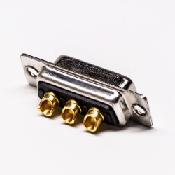 D SUB Connector Female 3W3 180° Staking Type and Solder Type For Cable