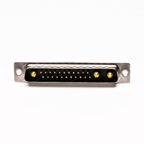 D SUB Connector Male 25W3 Solder Type 180° High Current for Cable with Staking D SUB Connector Male 25W3 Solder Type 180° High Current for Cable with Staking