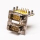 D SUB Connector Stacked Male 9 Pin Right Angled through Hole Staking Type for PCB Mount D SUB Connector Stacked Male 9 Pin Right Angled through Hole Staking Type for PCB Mount