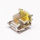 D SUB Connector Stacked Male 9 Pin Right Angled through Hole Staking Type for PCB Mount D SUB Connector Stacked Male 9 Pin Right Angled through Hole Staking Type for PCB Mount