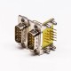 D SUB Connector Stacked Male 9 Pin Right Angled through Hole Staking Type for PCB Mount D SUB Connector Stacked Male 9 Pin Right Angled through Hole Staking Type for PCB Mount