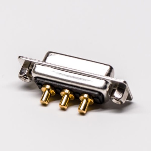 D SUB Female 3W3 Power Connector 180° Through Hole Solder Type for PCB Mount D SUB Female 3W3 Power Connector 180° Through Hole Solder Type for PCB Mount