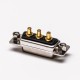 D SUB Female 3W3 Power Connector 180° Through Hole Solder Type for PCB Mount D SUB Female 3W3 Power Connector 180° Through Hole Solder Type for PCB Mount