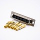 D Sub High Current Combo Connector 5W5 Male Socket Single Port Stamped Pin Solder Type D Sub High Current Combo Connector 5W5 Male Socket Single Port Stamped Pin Solder Type