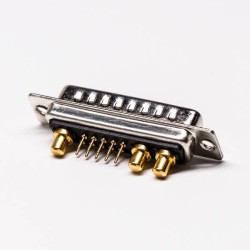 D SUB Male Connector 13W3 180 Degree Solder Type for Cable with Staking