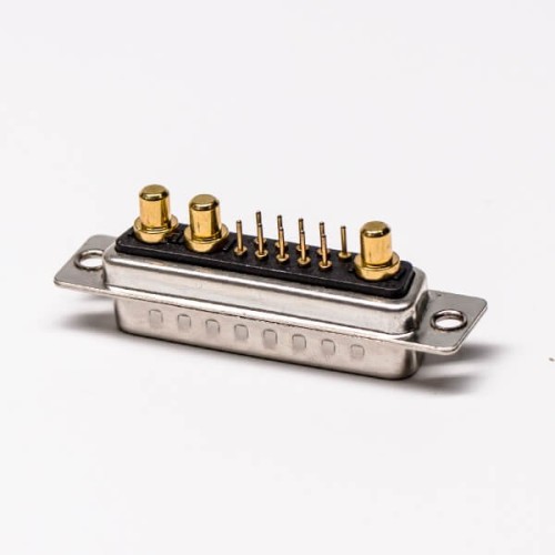 D SUB Male Connector 13W3 180 Degree Solder Type for Cable with Staking D SUB Male Connector 13W3 180 Degree Solder Type for Cable with Staking