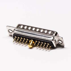 D SUB Male Connector 21W1 Male Vertical Type Staking and Solder for Cable