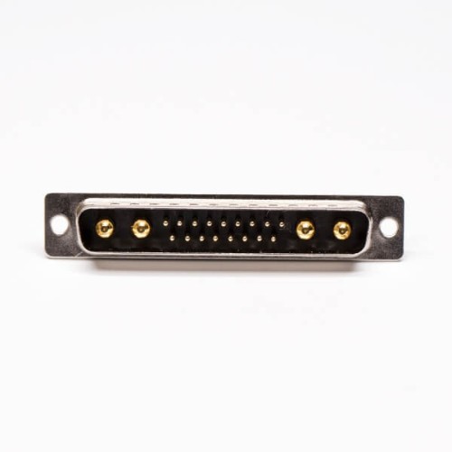 D SUB Male Connector Power 21W4 180° Solder Type for Cable with Staking D SUB Male Connector Power 21W4 180° Solder Type for Cable with Staking