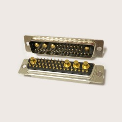 D SUB Male Connector Power 36W4 180° Solder Type for Cable with Staking