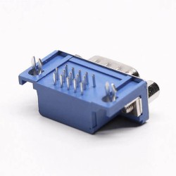 D-sub Male Connector Right Angled 15 Pin staking type