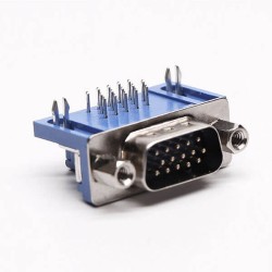 D-sub Male Connector Right Angled 15 Pin staking type 20pcs