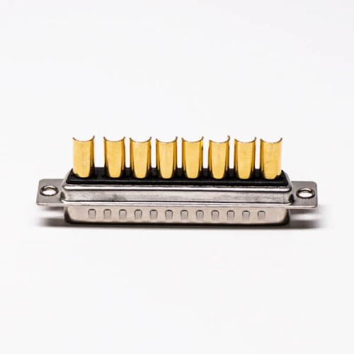 D SUB Power 8W8 Connector 180 Degree Male Solder Type for Cable with Staking D SUB Power 8W8 Connector 180 Degree Male Solder Type for Cable with Staking