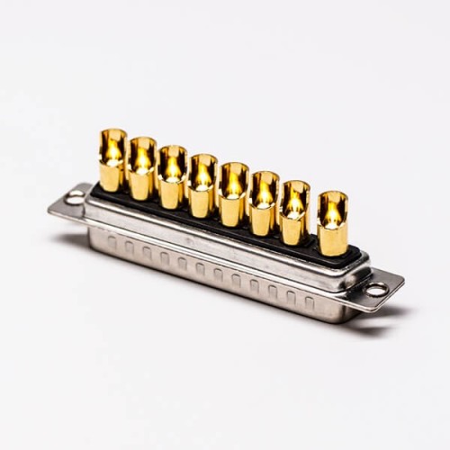 D SUB Power 8W8 Connector 180 Degree Male Solder Type for Cable with Staking D SUB Power 8W8 Connector 180 Degree Male Solder Type for Cable with Staking