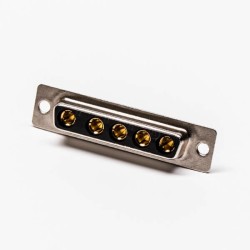 D SUB Power Connector 5W5 Solder Type Female Straight Cable Connector
