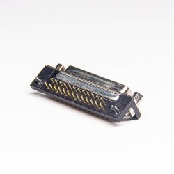 D SUB Right Angled 25 Pin Female DIP Type Staking Type for PCB Mount