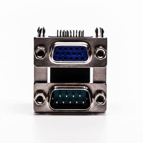 D sub Stacked Connector Degree Staking Type Though Hole for PCB Mount D sub Stacked Connector Degree Staking Type Though Hole for PCB Mount