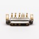 D SUB Staking Female Power 9W4 R/A Solder Type For PCB Mount D SUB Staking Female Power 9W4 R/A Solder Type For PCB Mount