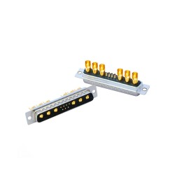 D-SUB13W6 Male Straight Solder Type 10A 20A 30A 40A Gold Plated Machine pin