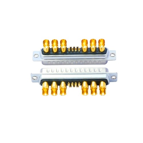 D-SUB13W6 Male Straight Solder Type 10A 20A 30A 40A Gold Plated Machine pin