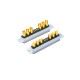 D-SUB13W6 Male Straight Solder Type 10A 20A 30A 40A Gold Plated Machine pin
