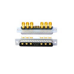 D-SUB13W6 Male Straight Solder Type 10A 20A 30A 40A Gold Plated Machine pin