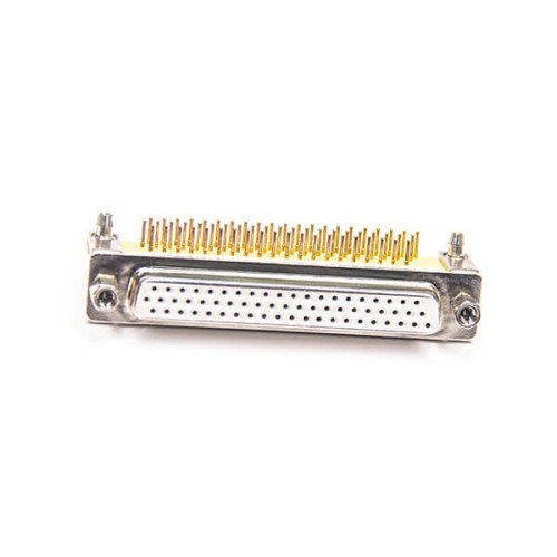 d sub62 Pin Female Right Angle For PCB Mount Machined Contacts Connector 20pcs