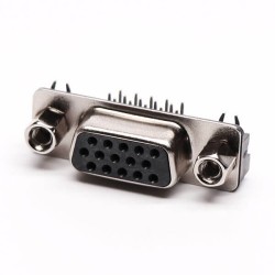 DB 15 90° High Density Staking Type Though Hole for Pcb Mount 20pcs