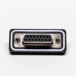 DB 15 Waterproof Insulation Female Straight Connector for Cable
