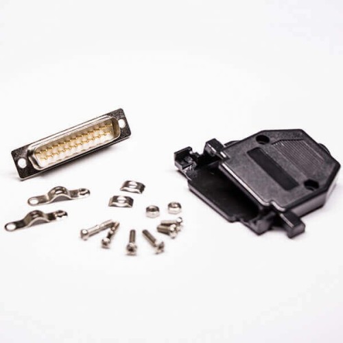 DB 25 Male Connector used with Coaxial Cable Straight Solder Type 20pcs DB 25 Male Connector used with Coaxial Cable Straight Solder Type 20pcs
