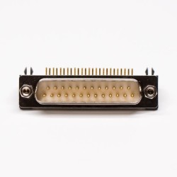 DB 25 Pin Male Connector Right Angled Harpoon for PCB Mount