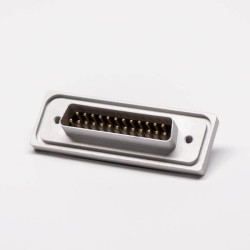 DB 25 Waterproof Straight Male Cable Connector Solder Type 20pcs