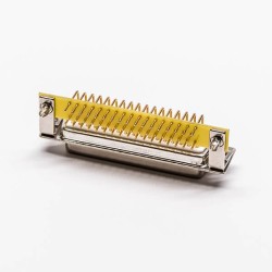 DB 50 Pin Connector Right Angled Female Mechined Pin Solder Type 20pcs
